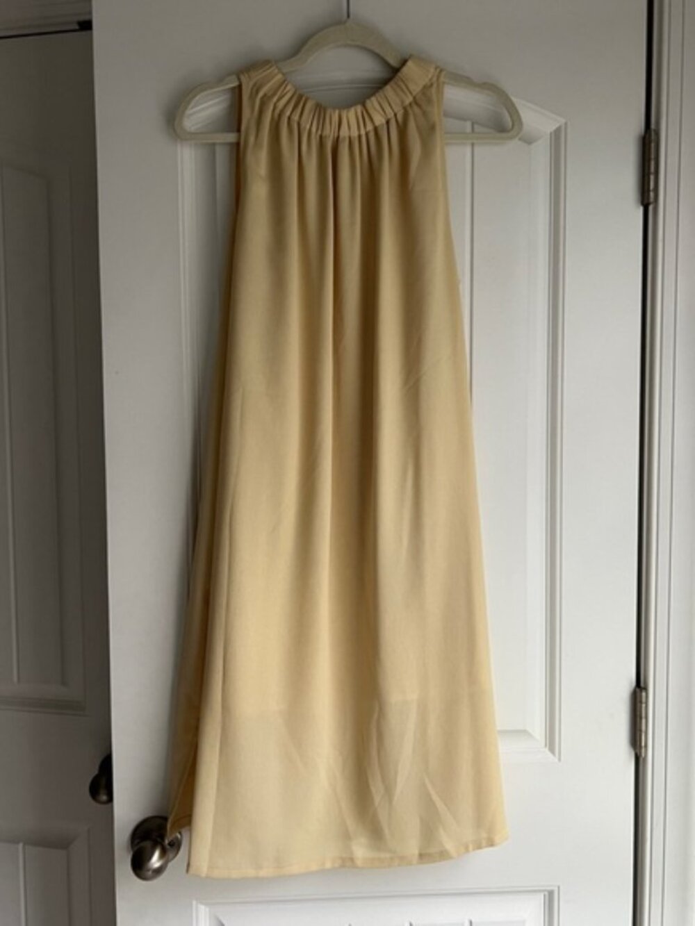Prologue Yellow Gathered Strap Top